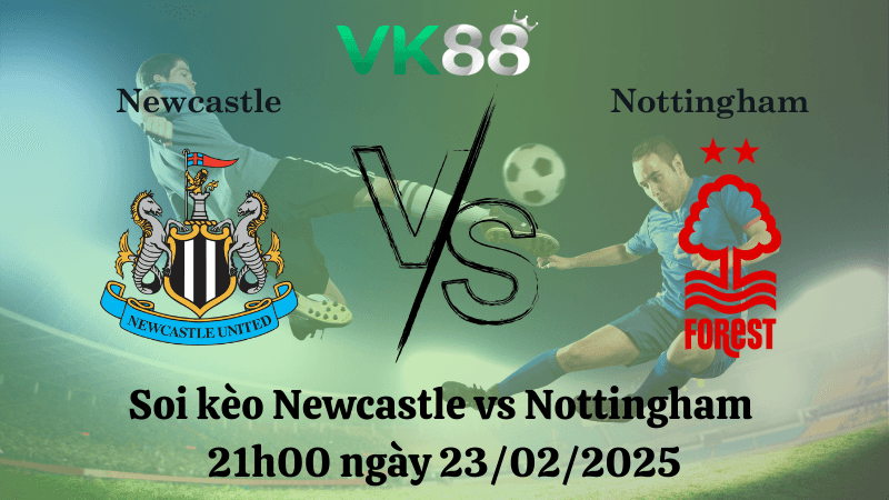 VK88 Nhận định soi kèo Newcastle vs Nottingham 21h00 ngày 23/02/2025 - Ngoại Hạng Anh