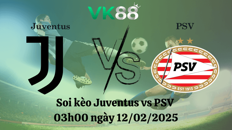 VK88 Nhận định soi kèo Juventus vs PSV 03h00 ngày 12/02/2025 - Champions League
